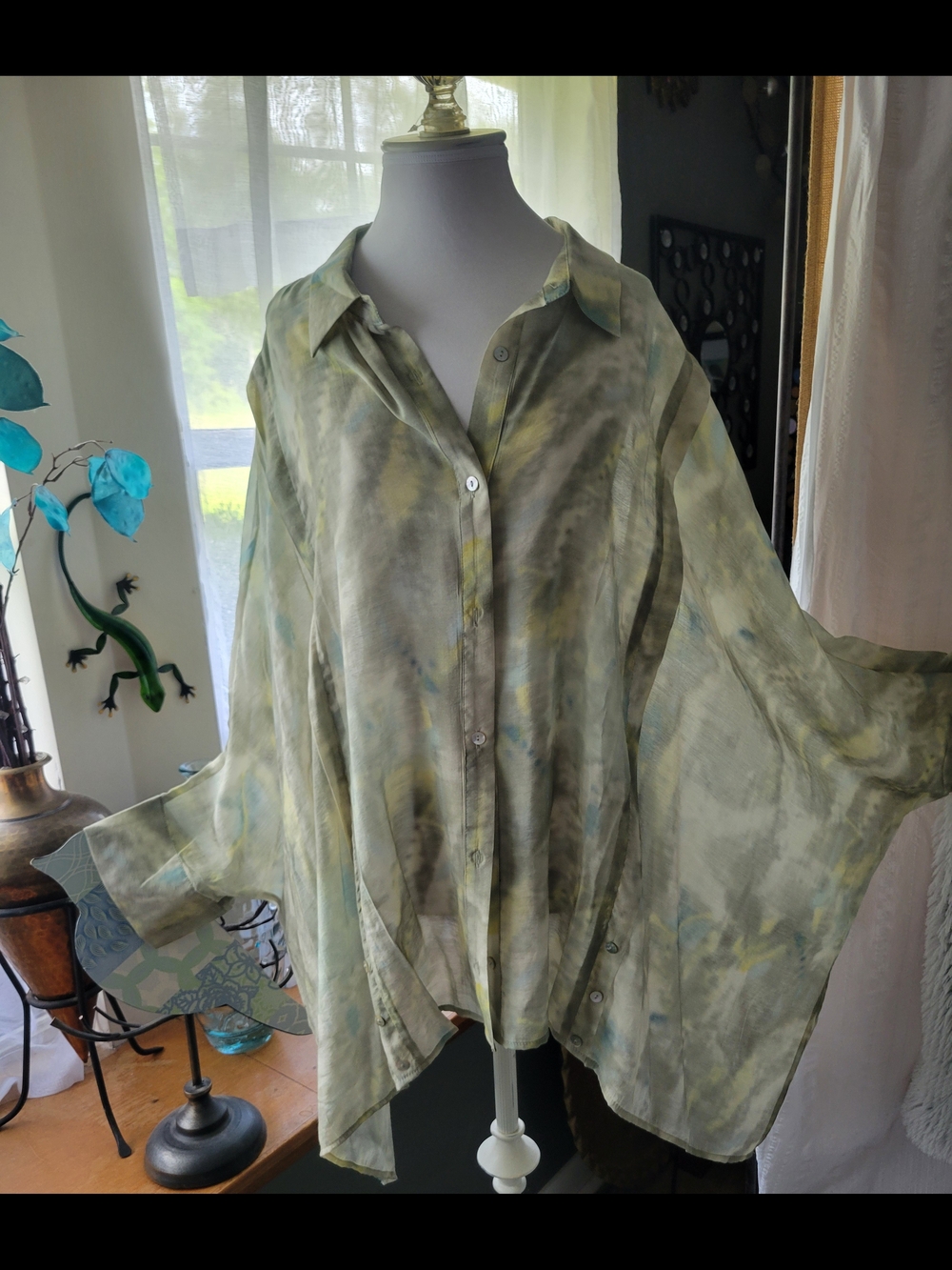 Wynne Layers Printed Voile Buttoned Shirt
